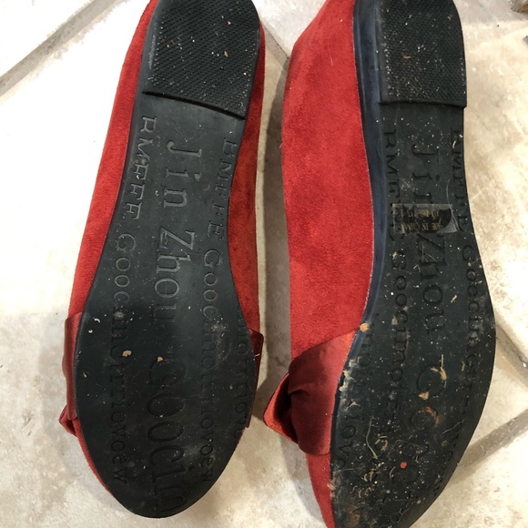 Red bow flats - Picture 3 of 3